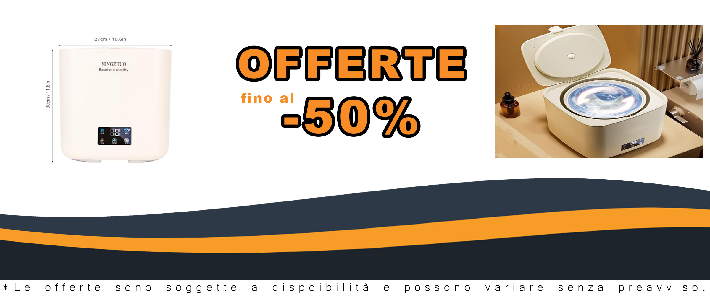 Piccola Lavatrice da 7 Litri con Centrifuga, ideale per calzini, intimo e piccoli carichi, perfetta per appartamenti e dormitori