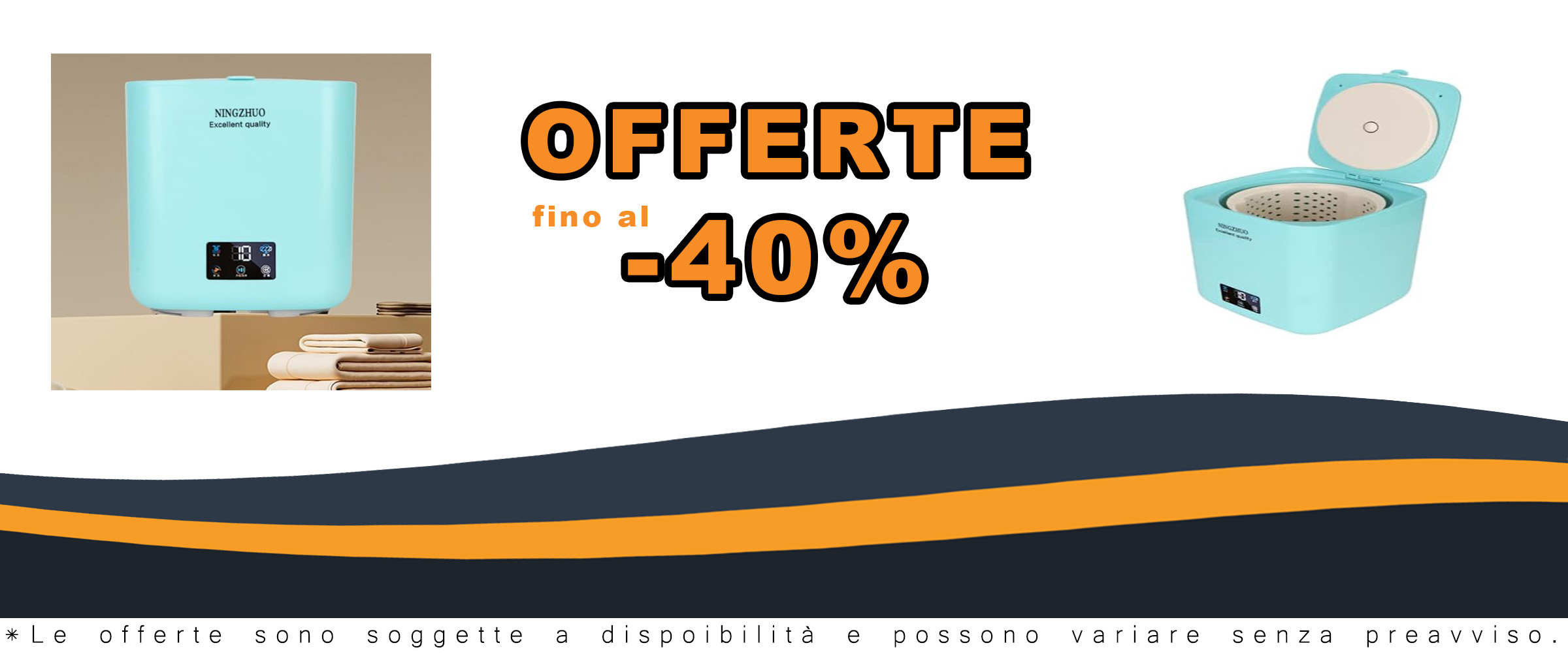 Mini lavatrice da 7 litri con centrifuga, ideale per lavare calzini e intimo in spazi ridotti.