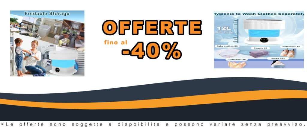 Lavatrice portatile pieghevole da 12 litri e asciugatrice per appartamento, blu