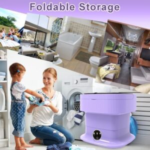 Lavatrice portatile pieghevole da 11L, ideale per un bucato delicato e pratico, perfetta per biancheria intima e spazi ridotti