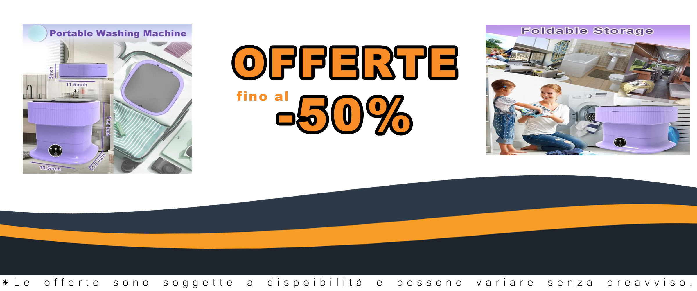 Lavatrice portatile pieghevole da 11L, ideale per un bucato delicato e pratico, perfetta per biancheria intima e spazi ridotti