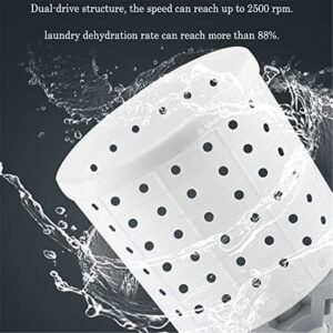 Mini lavatrice portatile a manovella con centrifuga ecologica, compatta e ideale per campeggio e piccoli spazi.
