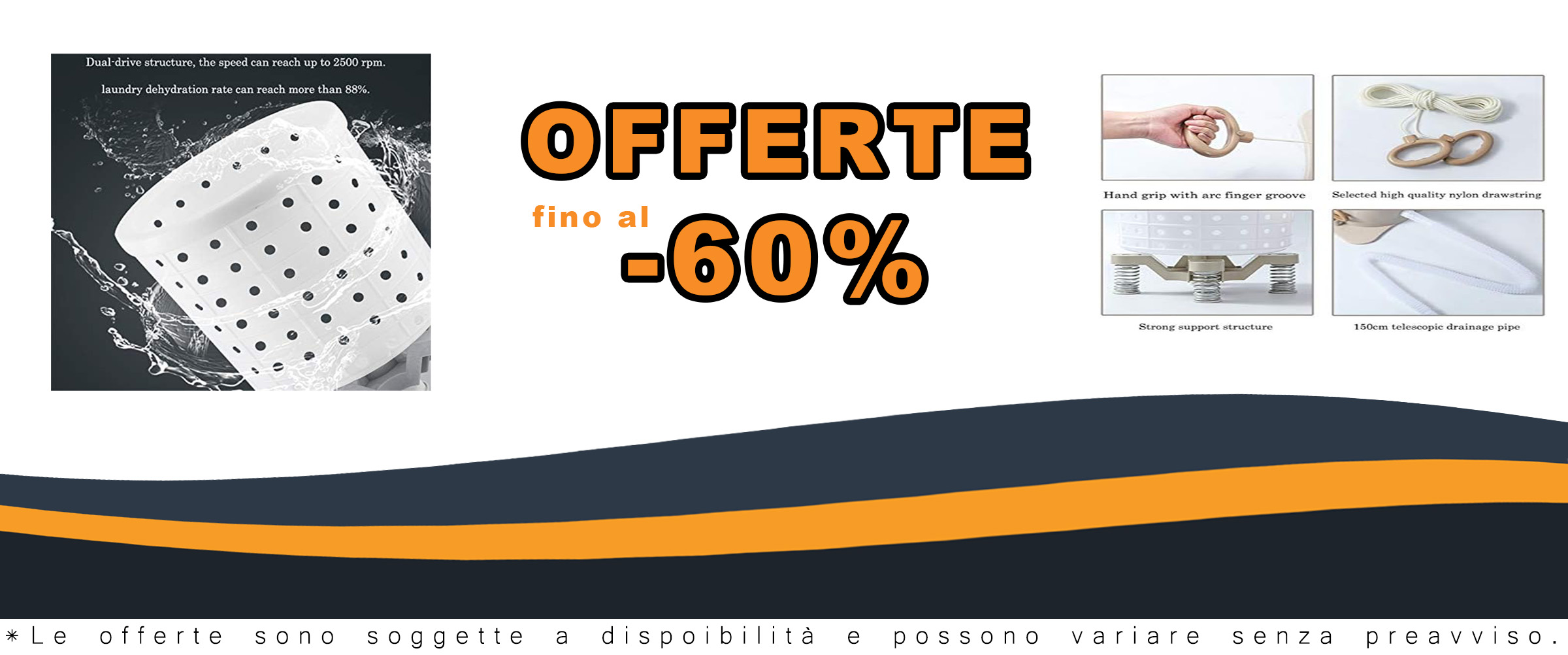 Mini lavatrice portatile a manovella con centrifuga ecologica, compatta e ideale per campeggio e piccoli spazi.