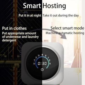 Mini lavatrice elettrica da 3,5 litri a parete, ideale per appartamenti e dormitori, con funzione di lavaggio e asciugatura automatica