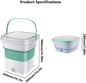 Lavatrice da campeggio pieghevole 1.8kg con centrifuga, ideale per viaggi e campeggio