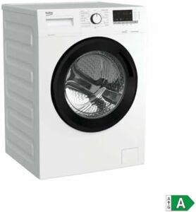 Lavatrice Beko WTA9715XW Classe A 9 Kg 1400 rpm in funzione, con un design moderno e prestazioni elevate