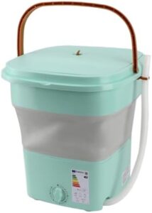 Haofy Lavatrice Pieghevole, mini lavatrice verde, ideale per biancheria intima e vestiti per bambini