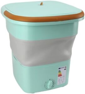 Haofy Lavatrice Pieghevole, mini lavatrice verde, ideale per biancheria intima e vestiti per bambini