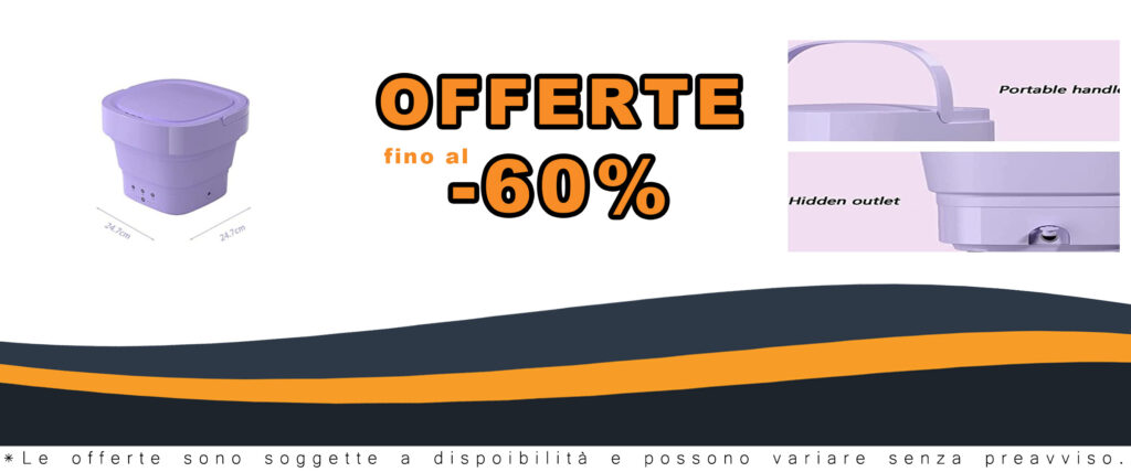 Lavatrice Portatile XHTONGSH, compatta e pieghevole, ideale per lavare biancheria intima e piccoli oggetti con basso consumo di acqua ed energia.