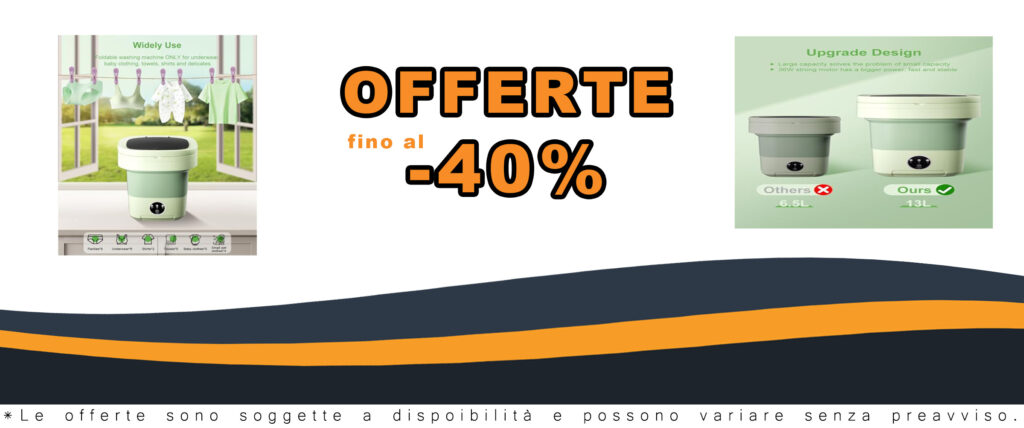 Lavatrice portatile da 13L, ideale per biancheria intima, camicie, vestiti per bambini, e piccoli oggetti. Compatta e pieghevole, perfetta per spazi ridotti.