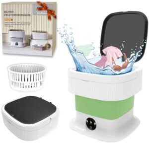 Lavatrice portatile 11L, pieghevole e combinata con asciugatrice per appartamenti, ideale per chi ha poco spazio.