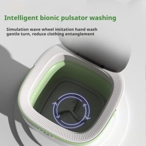 MZBDYYF Lavatrice Portatile 13L, ideale per piccoli spazi come appartamenti, dormitori e camper, con funzione di lavaggio e asciugatura.