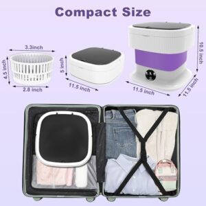 Lavatrice portatile 12L ideale per vestiti per bambini, calzini e biancheria intima, compatta e pieghevole