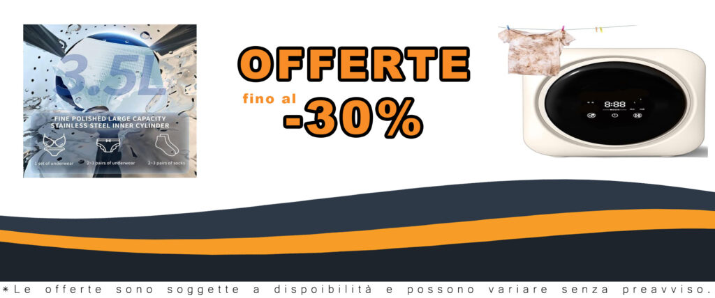 Immagine della GTANND Lavatrice e Asciugatrice Compatta a Parete, ideale per spazi ridotti e perfetta per un bucato veloce ed efficiente.