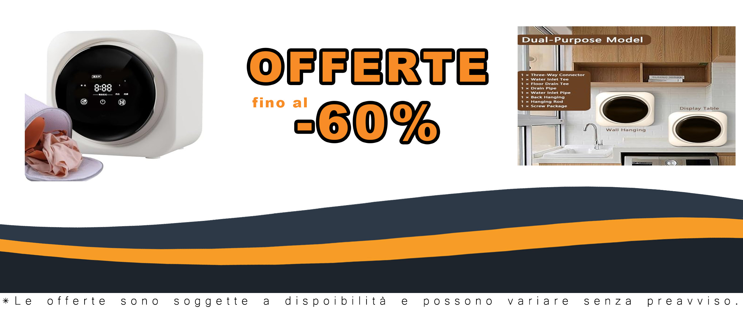 Asciugatrice compatta mini Levigationlu da 3.5L, ideale per spazi piccoli e montaggio a parete o su banco