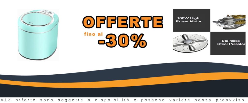 Mini lavatrice pieghevole con centrifuga a ultrasuoni, compatta e automatica, perfetta per appartamenti e campeggio