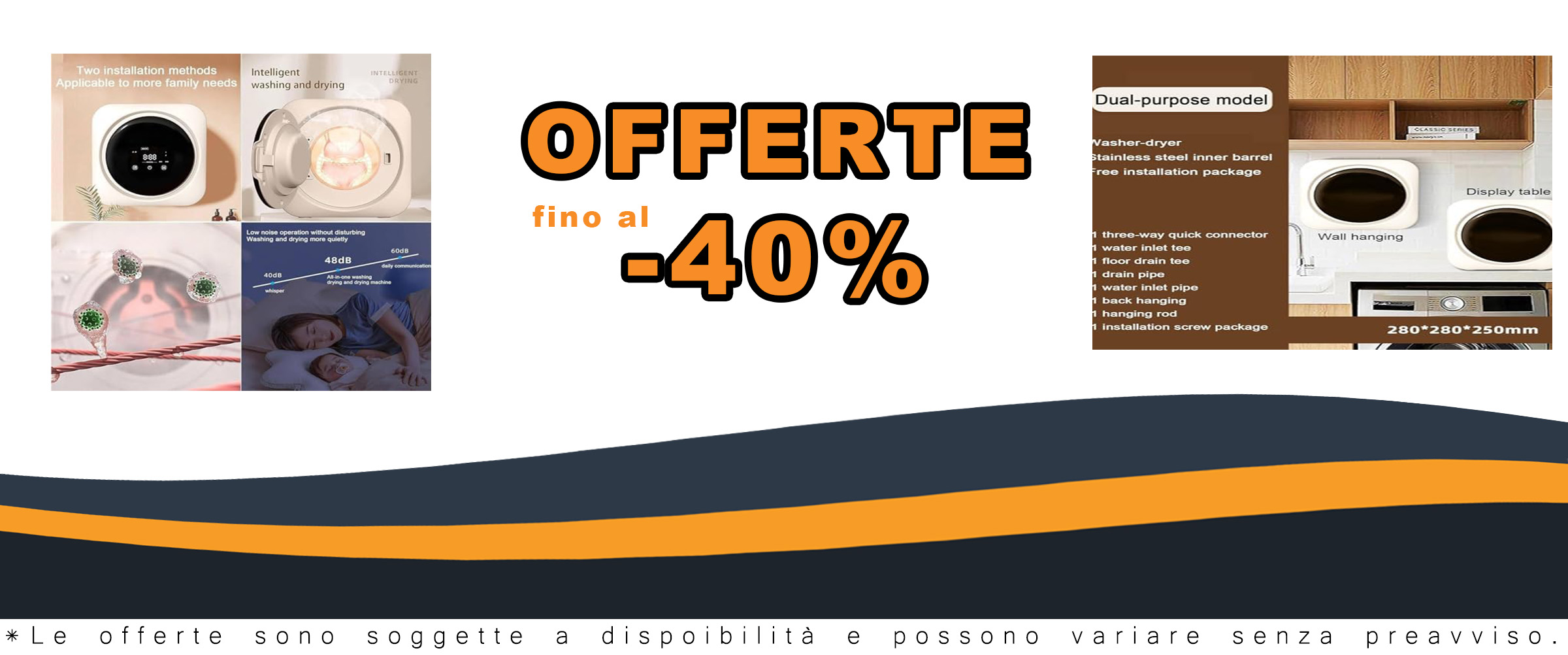HEGGMKK Mini Lavatrice e Asciugatrice con fusto in acciaio inossidabile, ideale per piccoli spazi e bassa rumorosità