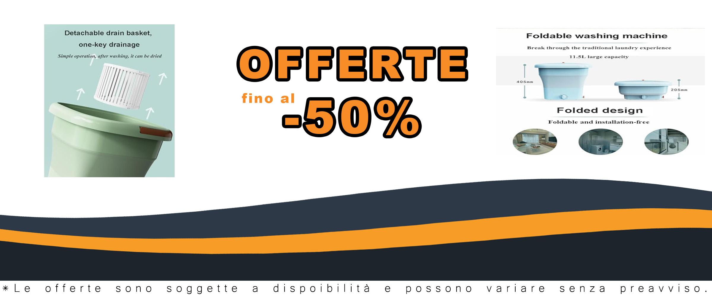 Lavatrice pieghevole portatile da 11,5 litri per lavare biancheria intima, calzini e vestiti per bambini, beige, compatta e semiautomatica.