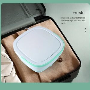 Mini lavatrice pieghevole portatile con turbina a pulizia ad ultrasuoni, ideale per piccoli spazi e lavaggi delicati