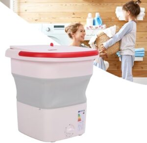 Lavatrice Portatile da 16 Litri pieghevole, ideale per campeggio e piccoli spazi  
