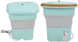 Lavatrice pieghevole mini compatta da 135W per biancheria intima, perfetta per il dormitorio o hotel.