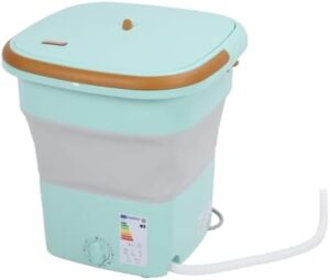 Mini lavatrice pieghevole 135 W, compatta e leggera, ideale per appartamenti e viaggi