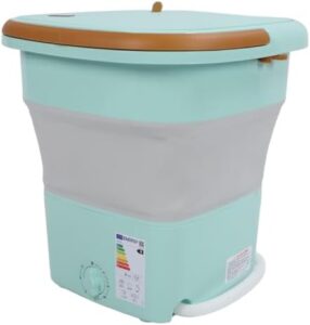 Mini lavatrice pieghevole 135 W, compatta e leggera, ideale per appartamenti e viaggi