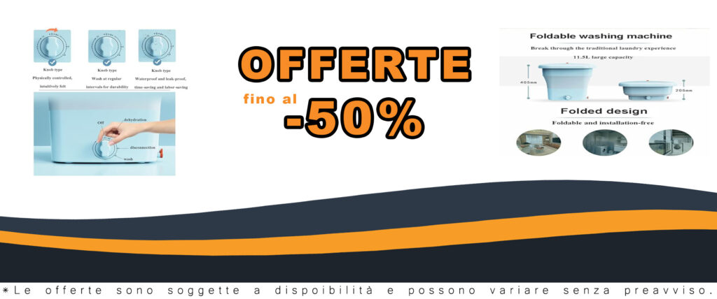Lavatrice pieghevole portatile semiautomatica, ideale per biancheria intima e vestiti per bambini, colore blu.