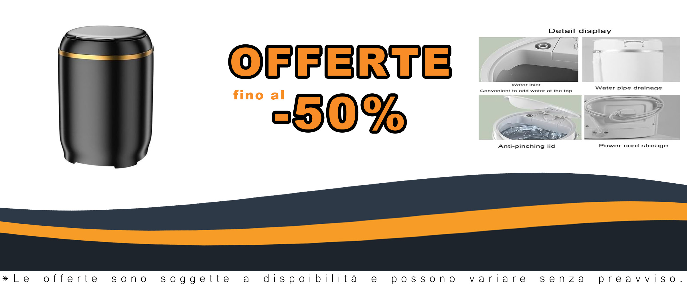 Mini lavatrice portatile compatta ideale per biancheria intima e vestiti del bambino