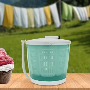 Lavatrice portatile a manovella 2 in 1 con manico pieghevole, perfetta per campeggio, appartamenti e camper