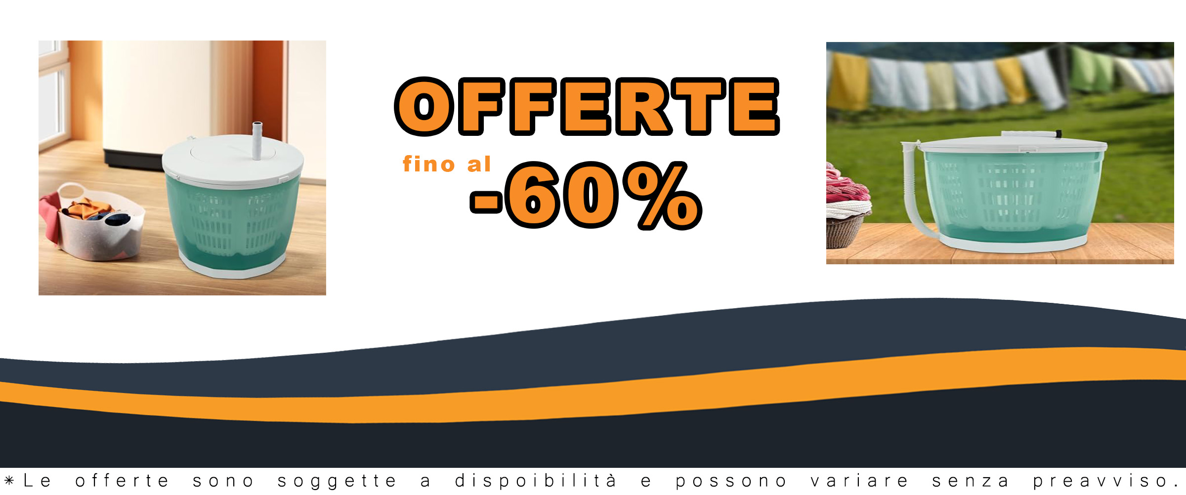 Lavatrice portatile a manovella 2 in 1 con manico pieghevole, perfetta per campeggio, appartamenti e camper