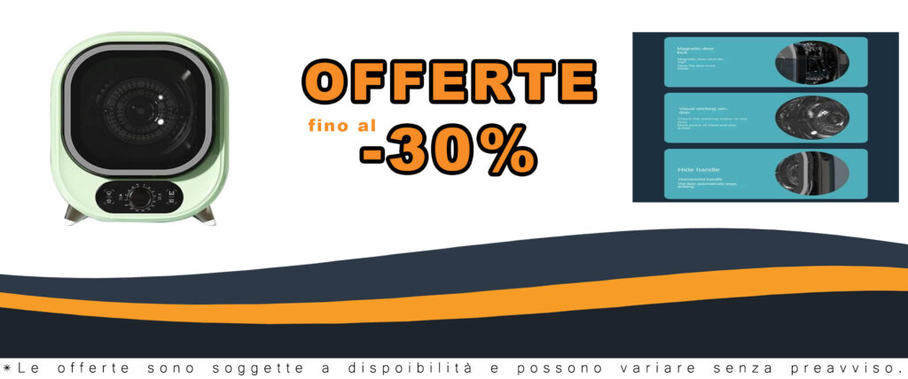 YUNYHAO Mini Asciugatrice Elettrica da 450 W, lavasciuga compatta e portatile con secchio in acciaio inox, ideale per appartamenti piccoli.