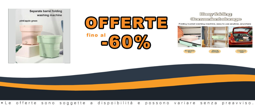 Mini lavatrice pieghevole portatile con cestello di scarico e capacità 18L