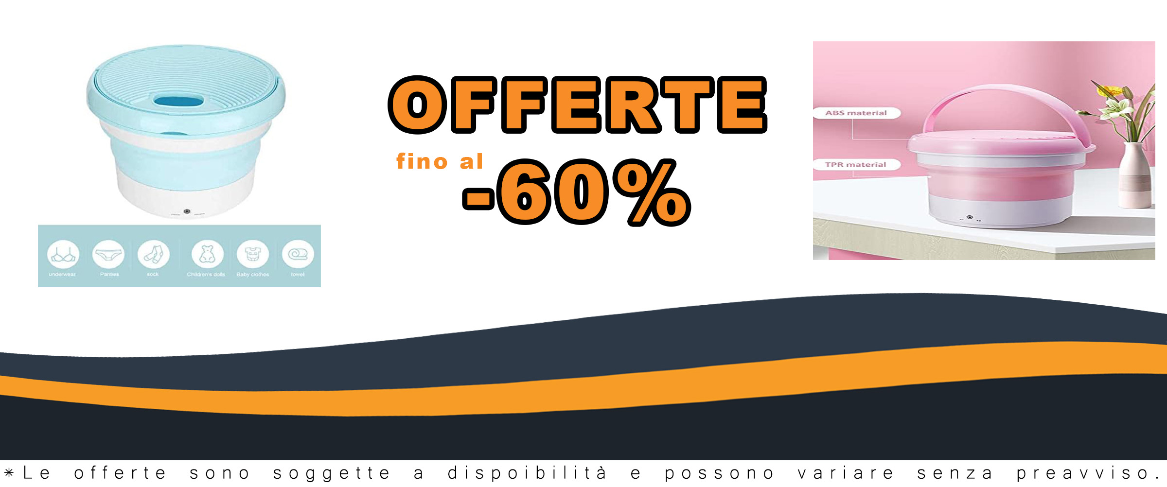 Lavatrice pieghevole per biancheria intima da 13 litri con ozono, ideale per vestiti delicati e bambini