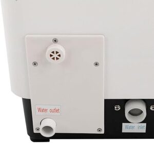 Mini lavastoviglie compatta 1500W con attacco per acqua, ideale per casa, ufficio e campeggio  