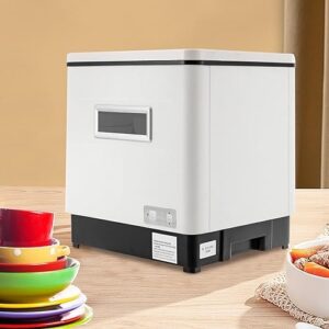 Mini lavastoviglie compatta 1500W con attacco per acqua, ideale per casa, ufficio e campeggio  