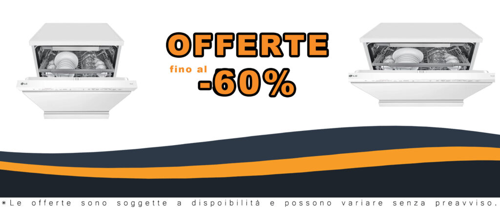 Lavastoviglie LG DF365FWS da 14 coperti, colore bianco, installazione libera, classe energetica B