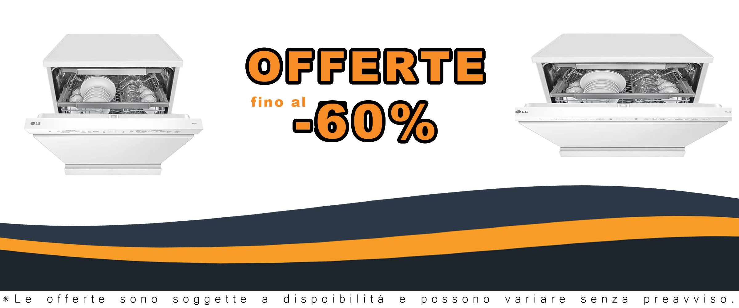 Lavastoviglie LG DF365FWS da 14 coperti, colore bianco, installazione libera, classe energetica B  