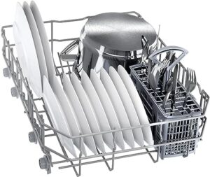Lavastoviglie Bosch SPS2HKI58E Serie 2 in acciaio inox, compatta e connessa con Home Connect  