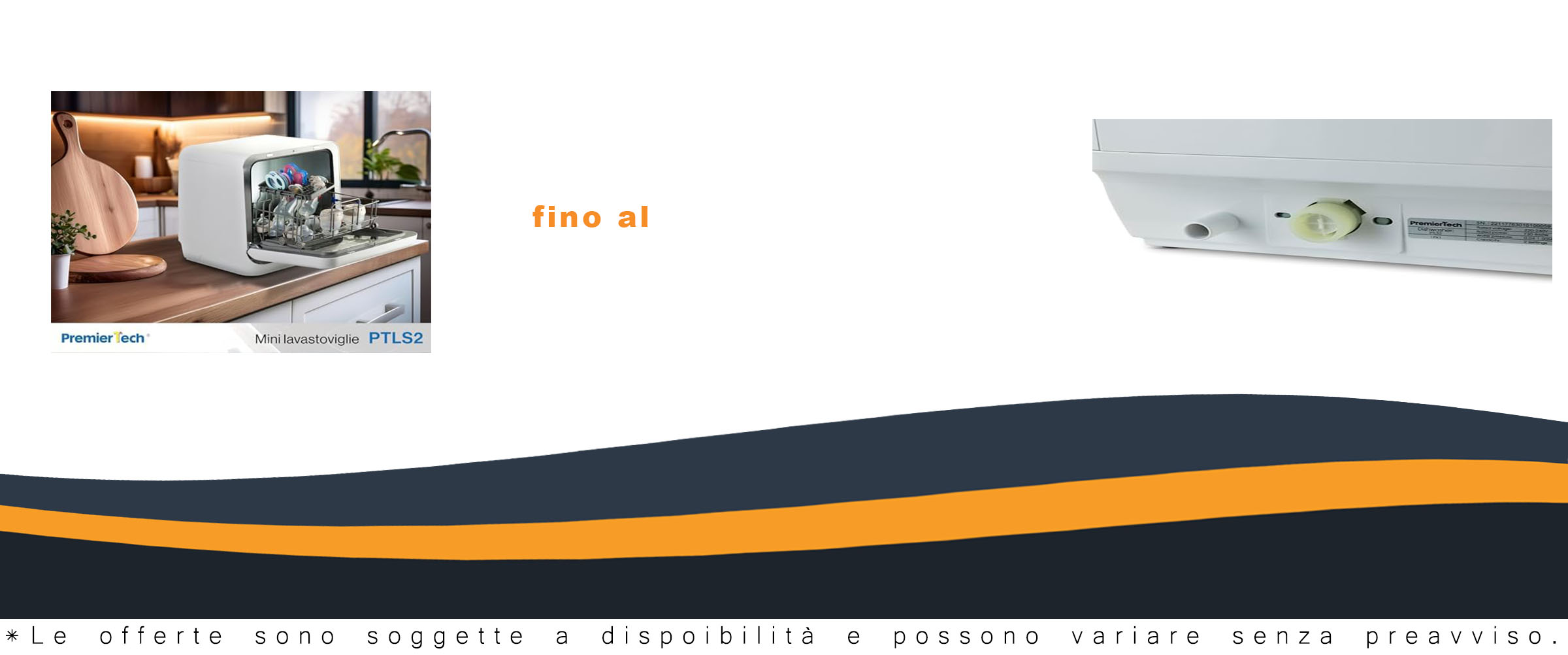 Mini lavastoviglie portatile PremierTech PTLS2, compatta e perfetta per campeggio, barca e piccoli spazi  