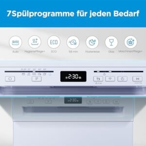 Lavastoviglie Midea SF 5.60NW14C con WiFi, 14 coperti, 7 programmi e apertura automatica della porta