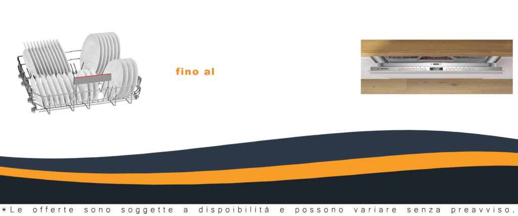 Lavastoviglie BOSCH SMV4EVX01E Serie 4 in acciaio inox a scomparsa totale, con 14 coperti e classe energetica C