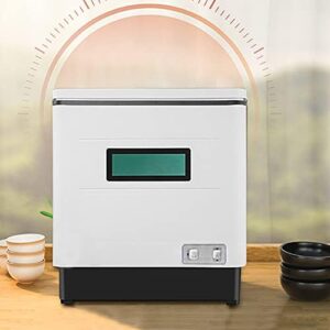 Mini lavastoviglie da tavolo, compatta e potente, con funzione di calore a 70°C, in acciaio inox e design moderno.