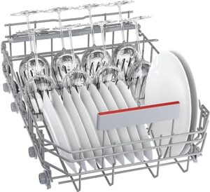 Bosch SPV4EMX25E Serie 4 - Lavastoviglie da incasso a scomparsa totale con indicatori luminosi e tecnologia EfficientDry