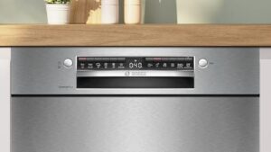Bosch SMU4EVS08E Serie 4, lavastoviglie da incasso, con Home Connect, apertura automatica della porta e diagnosi da remoto, in acciaio inox