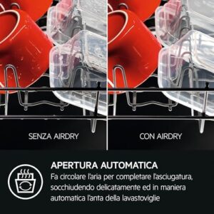 AEG Serie 7000 Lavastoviglie Da Incasso 60 cm FSK75747P GlassCare con vassoio MaxiFlex e tecnologia AirDry, silenziosa e perfetta per famiglie