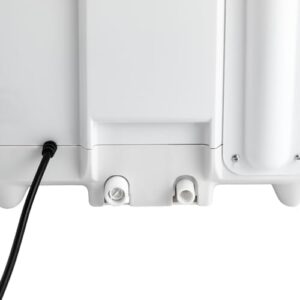 Mini lavastoviglie compatta, silenziosa e facile da usare, ideale per casa e ufficio