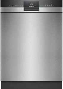 Siemens SN43ES02AE iQ300, lavastoviglie sottopiano in acciaio inox, con apertura automatica e tecnologia iQdrive.