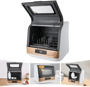 Lavastoviglie portatile Oro, compatta, con 3 modalità di lavaggio e controllo tattile, ideale per piccoli spazi.