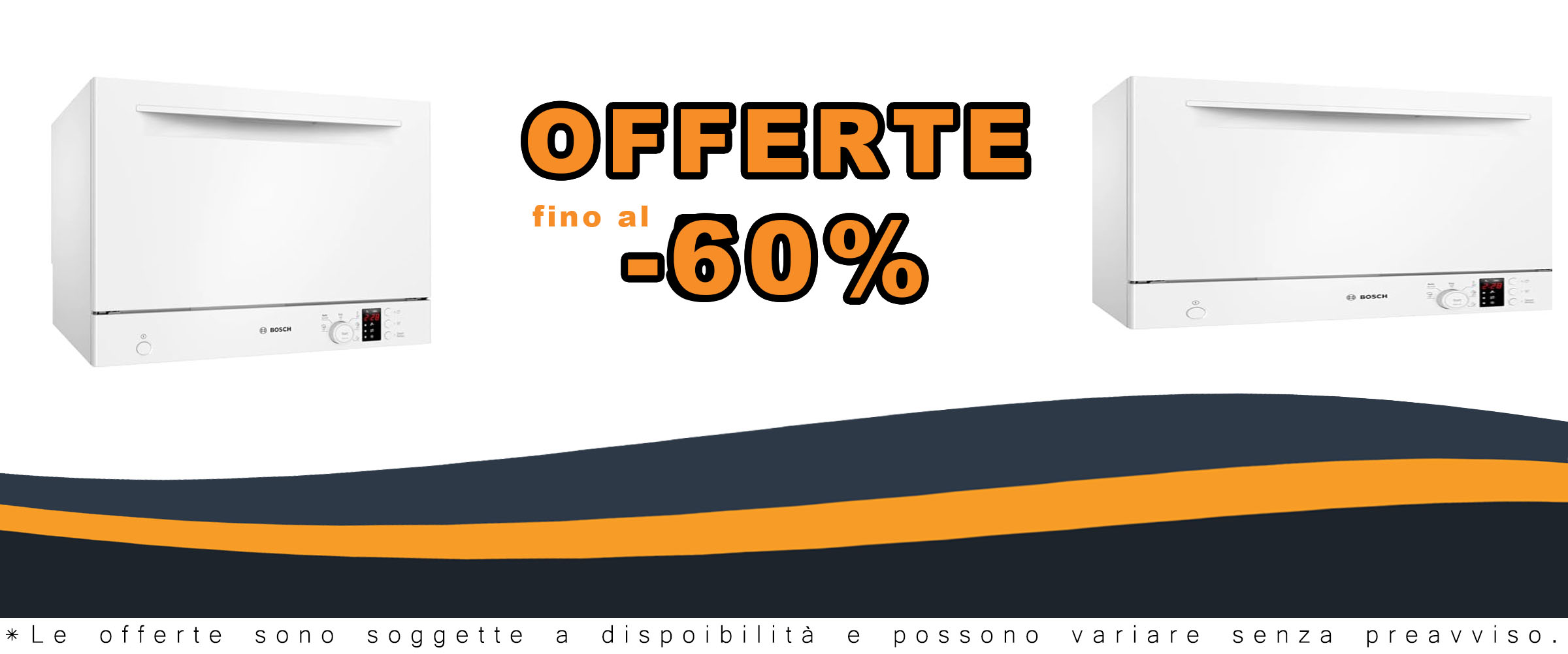 Lavastoviglie compatta Bosch Serie 2, ideale per cucine piccole, con funzionalità Extra Asciugatura e AquaStop.